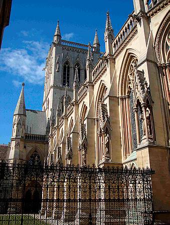 Cambridge St Johns College Chapel - Exterior View